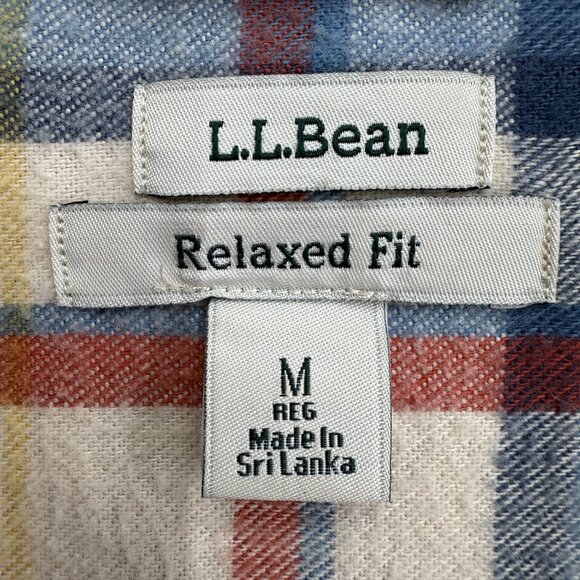 L.L.Bean Men's 1/2 Zip Flannel Shirt, 100% Cotton, Relaxed Fit, Scotch Plaid, M - Picture 4 of 12